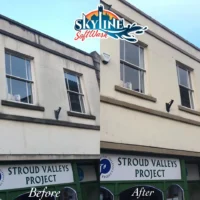 Exterior surface softwashing company in Stroud