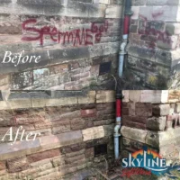 Graffiti removal service in Chepstow