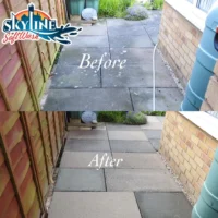 Paved block patio cleaner in Clifton