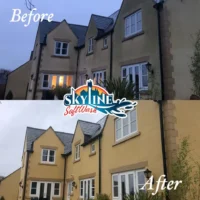 Exterior surface softwashing company in Witney