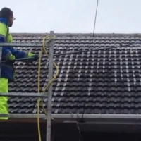 Softwash roof cleaners in Watchfield